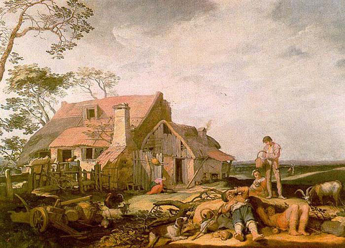landscape with peasants resting